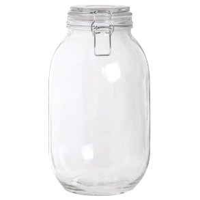 Glaskrukke m. patentl�g <br><br> 4 liter <br><br> RESTSALG <br><br>