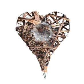 Hjerte i trd med bark <br><br> Mira <br><br> b 25 / h 29 cm  <br><br> 