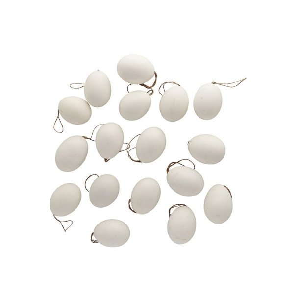 Pustede h�nse�g m. oph�ng <br> <br> ca. 6 cm <br><br> 24 stk. i �ske <br><br>