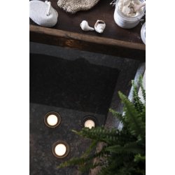 Glasholder til flydelys <br><br> mundblst <br><br> 