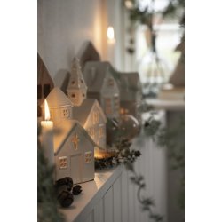 Hus t/ fyrfadslys <br><br> V�lg mellem 5 varianter <br><br> 