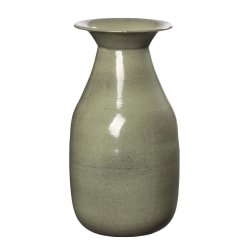 Vase <br><br> patineret gr�n <br><br> h 19,5 cm <br><br> 