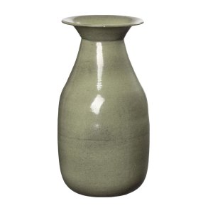 Vase <br><br> patineret gr�n <br><br> h 19,5 cm <br><br> 