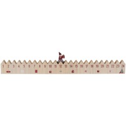 Kalender <br><br> Nisse med julegave  <br><br> L 50 cm <br><br> 