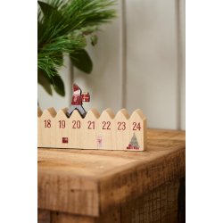 Kalender <br><br> Nisse med julegave  <br><br> L 50 cm <br><br> 
