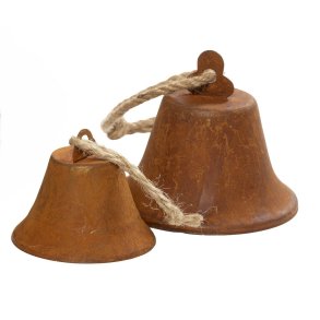 Klokker t/ ophng <br><br> Rust look <br><br> St m. 2 str. <br><br>