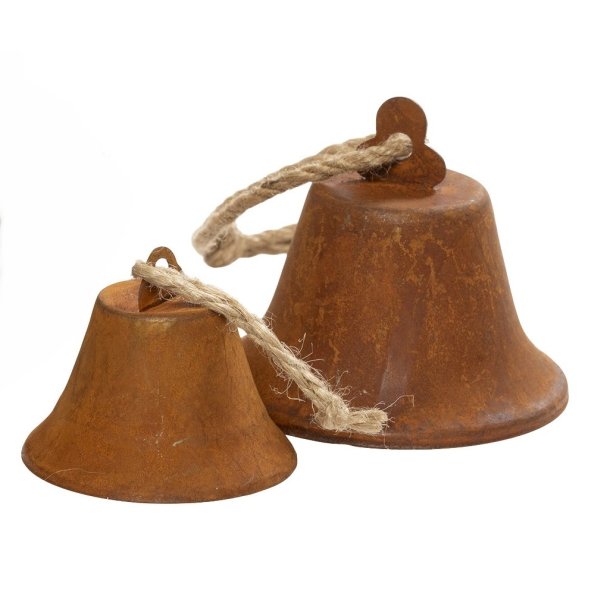 Klokker t/ ophng <br><br> Rust look <br><br> St m. 2 str. <br><br>