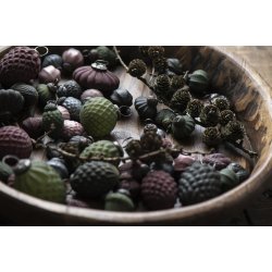 Julekugler <br><br> sm <br><br> Ahorn og kogler