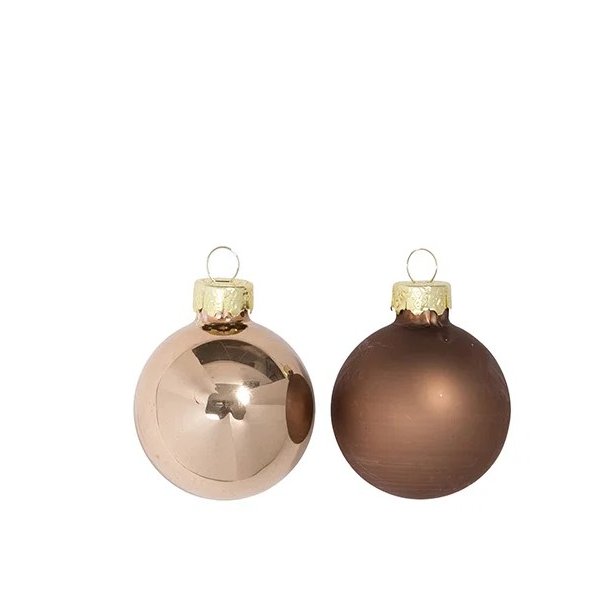 Glas julekugler <br><br> � 4 cm <br><br> S�t m. 2 stk. <br><br>  