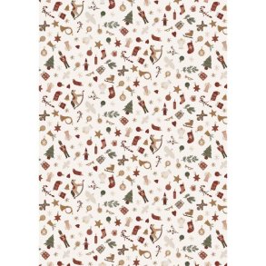 Gavepapir <br><br> My Nostalgic Christmas 2025 <br><br> 5 m pr. rulle <br><br>