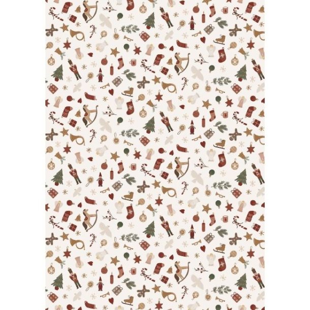 Gavepapir <br><br> My Nostalgic Christmas 2025 <br><br> 5 m pr. rulle <br><br>