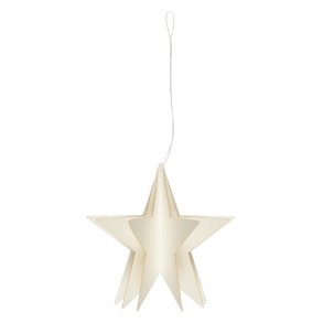 Papirklip stjerne <br><br> h9 cm <br><br>  3-dimensionel <br><br>