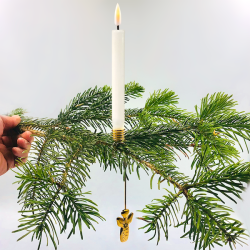 LED Kertelys / juletrslys <br><br> 6 stk. m. timer <br><br>