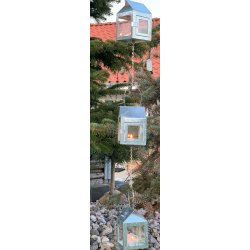 3 x hnge lanterner p kde <br><br> 1 meter <br><br> Galvaniseret