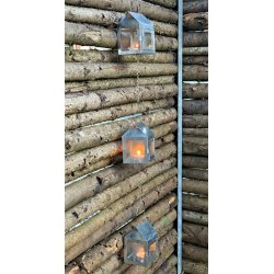 3 x hnge lanterner p kde <br><br> 1 meter <br><br> Galvaniseret