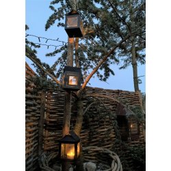 3 x hnge lanterner p kde <br><br> 1 meter <br><br> Sort