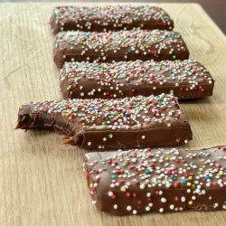 Karamel Bar <br><br>Romkuglebar med lys chokolade <br><br> 