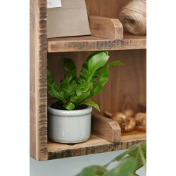 Keramik skjuler <br><br> mini <br><br> krakeleret <br><br> aqua <br><br>