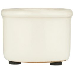 Keramik skjuler <br><br> mini <br><br> krakeleret <br><br> hvid <br><br>