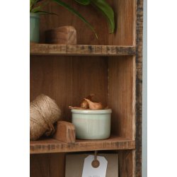 Keramik skjuler <br><br> mini <br><br> krakeleret <br><br> grgrn <br><br>