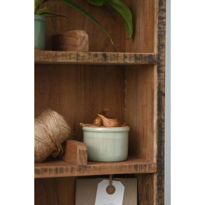 Keramik skjuler <br><br> mini <br><br> krakeleret <br><br> grgrn <br><br>