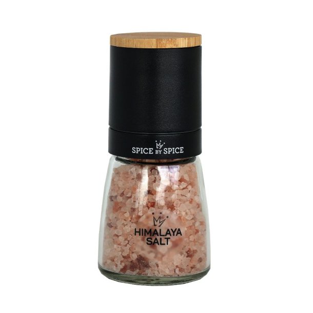 Keramisk kvrn <br> m. bambuslg <br><br> Himalaya salt  <br><br> 150 g  <br><br>