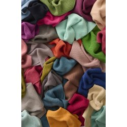 Strikket klud <br><br> 25 x 25 cm <br><br> Unika - af restgarn <br><br>