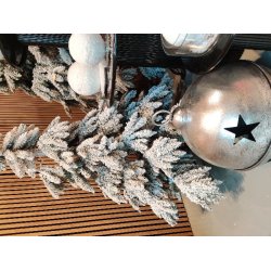 Kmpe Julekugle <br><br> Melody - slv <br><br>  45 cm <br><br>