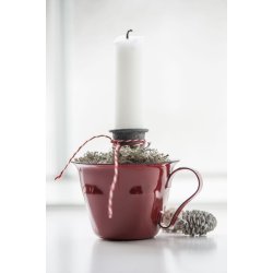 Lysspyd kort <br><br> til bedelys <br><br> gr/zink <br><br>