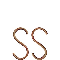 Maxi s-krog <br><br> ske m. 2 stk <br><br> h15,5 cm <br><br>