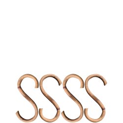 Mini s-krog <br><br> ske m. 4 stk <br><br> h10,5 cm <br><br>