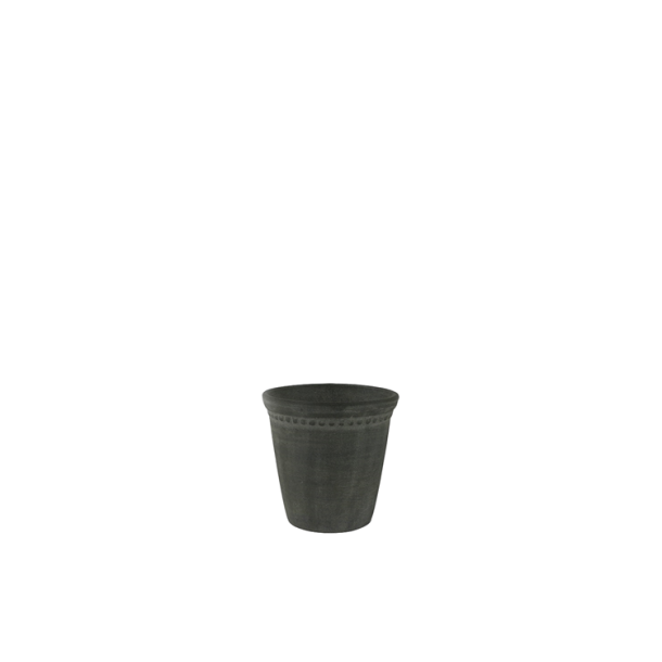 Lace potteskjuler <br><br> lille - h 10 cm <br><br> antique mrkegrn <br><br> hndlavet <br><br>