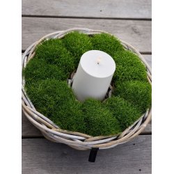 Rattanbakke m/ hul i midten <br><br> Kubu <br><br> �45 x H12 cm <br><br>