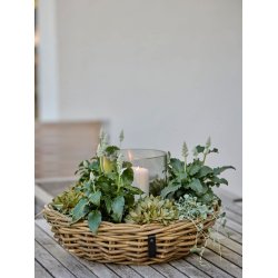 Rattanbakke m/ hul i midten <br><br> Kubu <br><br> �45 x H12 cm <br><br>