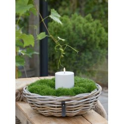 Rattanbakke m/ hul i midten <br><br> Kubu <br><br> �45 x H12 cm <br><br>