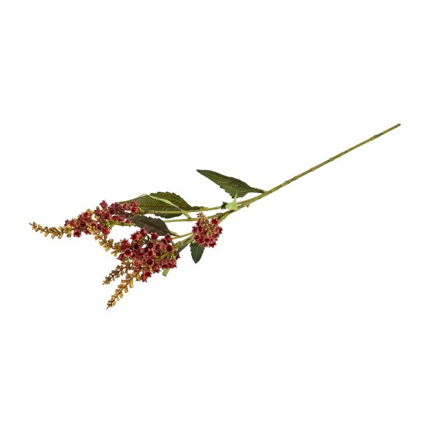 Blomstergren med klokker <br><br> R�d <br><br> L 55 cm <br><br> 