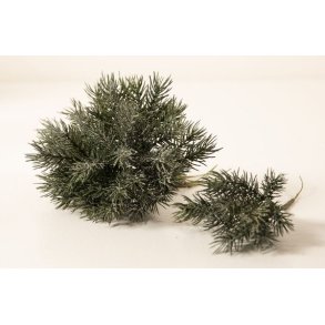 Kunstige grangrene m. sne <br><br> bundt m. 6 stk. <br><br>