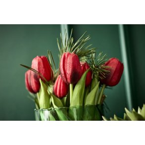 Tulipaner i bundt <br><br> R�d <br><br> 32 cm <br><br>