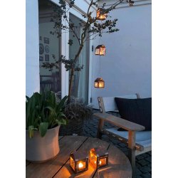 3 x h�nge lanterner p� k�de <br><br> 1 meter <br><br> Kobbber <br><br>