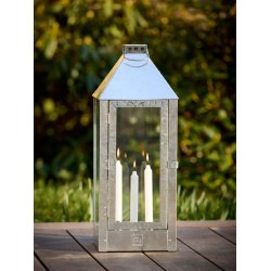 Maxi lanterne <br><br> 22,5 x 22,5 x 60 cm <br><br> Galvaniseret <br><br>