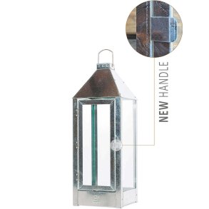 Maxi lanterne <br><br> 22,5 x 22,5 x 60 cm <br><br> Galvaniseret <br><br>
