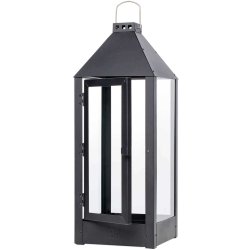 Maxi lanterne <br><br> 22,5 x 22,5 x 60 cm <br><br> Sort <br><br> 