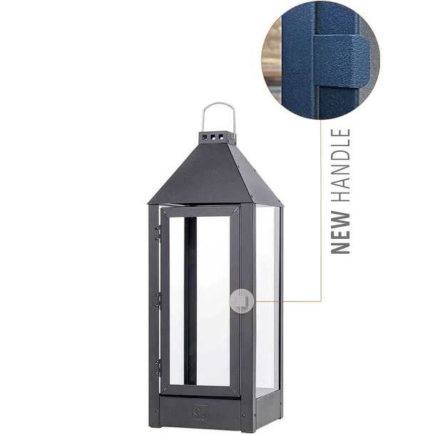 Maxi lanterne <br><br> 22,5 x 22,5 x 60 cm <br><br> Sort <br><br> 