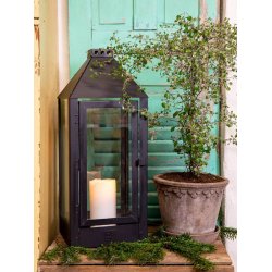 Maxi lanterne <br><br> 22,5 x 22,5 x 60 cm <br><br> Sort <br><br> 