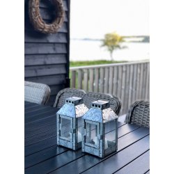 Micro lanterne <br><br> 12,5 x 12,5 x 25 cm <br><br> Galvaniseret <br><br> 