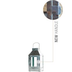Micro lanterne <br><br> 12,5 x 12,5 x 25 cm <br><br> Galvaniseret <br><br> 