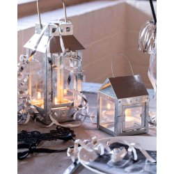 Micro small lanterne <br><br> 9,5 x 9,5 x 22 cm <br><br> Galvaniseret <br><br> 