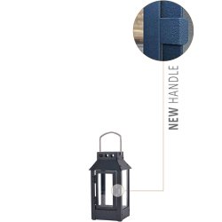 Micro small lanterne <br><br> 9,5 x 9,5 x 22 cm <br><br> Sort <br><br>