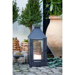 Midi lanterne <br><br> 19 x 19 x 42,5 cm <br><br> Sort