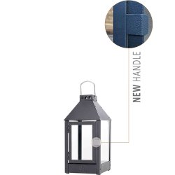 Mini lanterne <br><br> 17 x 17 x 33,5 cm <br><br> Sort <br><br>